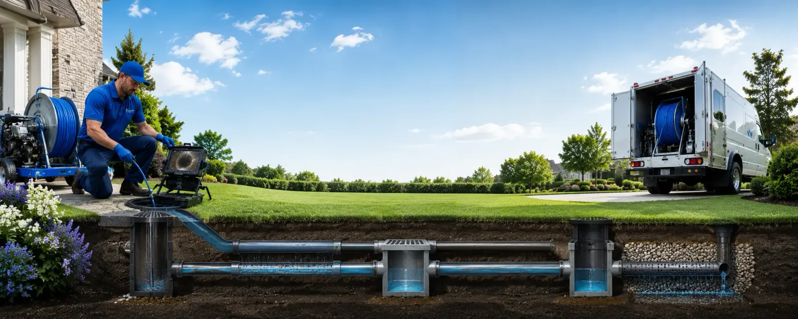 Outdoor drain cleaning information for Bowdoinham, ME